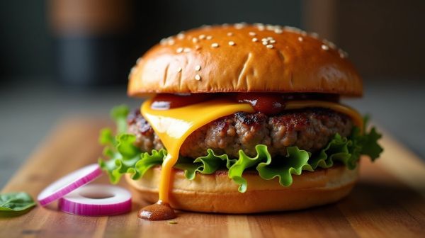 Le menu de Côté Burger : burgers au pain artisanal